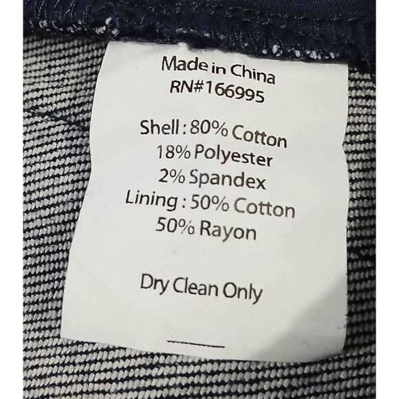 Heirloom amalgam new york womens small pencil jeans skirt dark blue split front - Picture 6 of 7